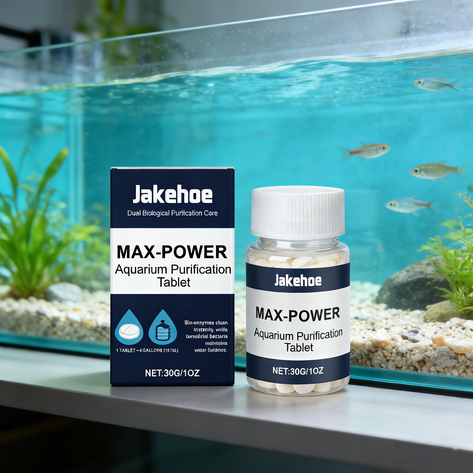 Planted Aquarium Algae Control - Tabletki do usuwania glonów do akwarium,