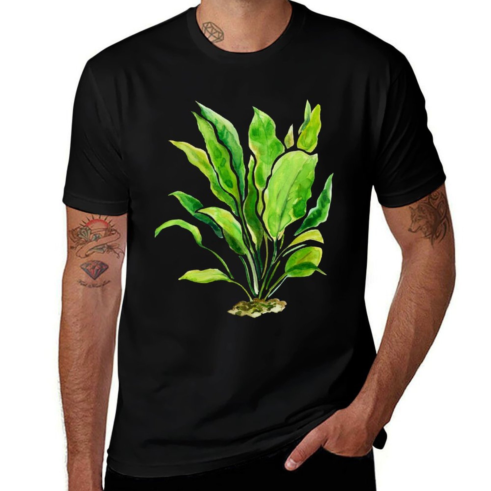 Planted Aquarium Basics - Koszulka z motywem roślin akwariowych -